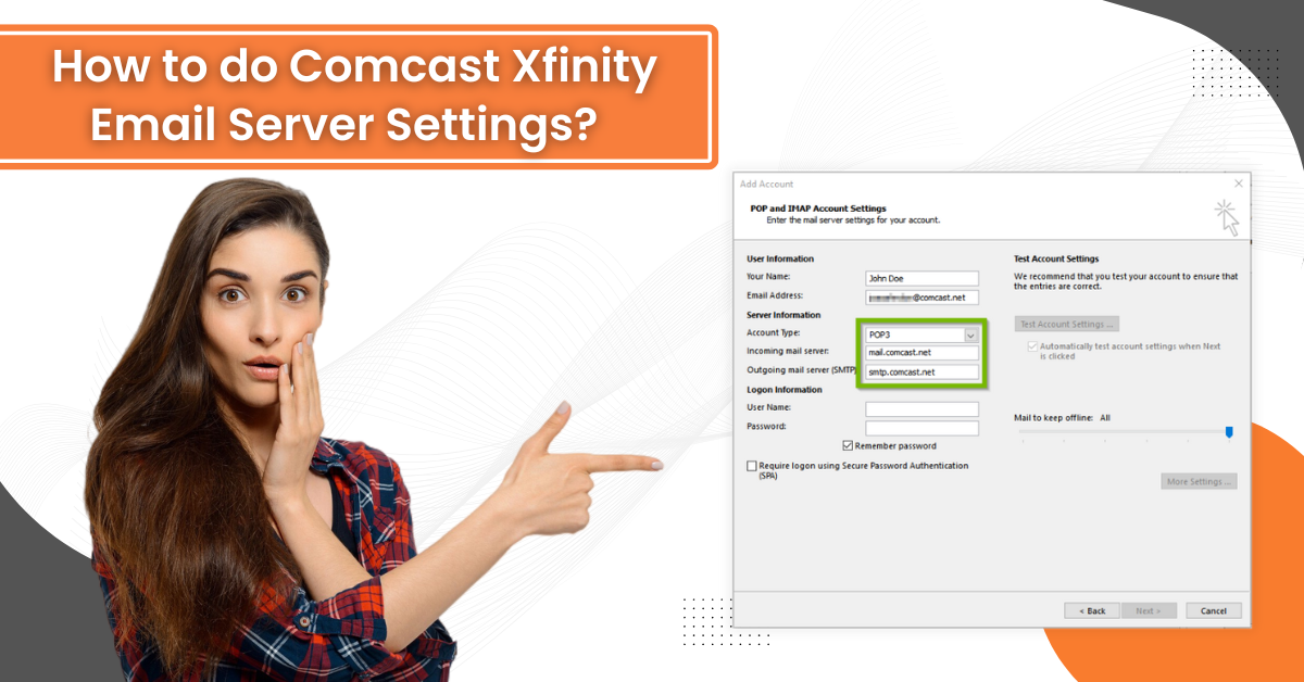 Comcast Xfinity Email Server Settings