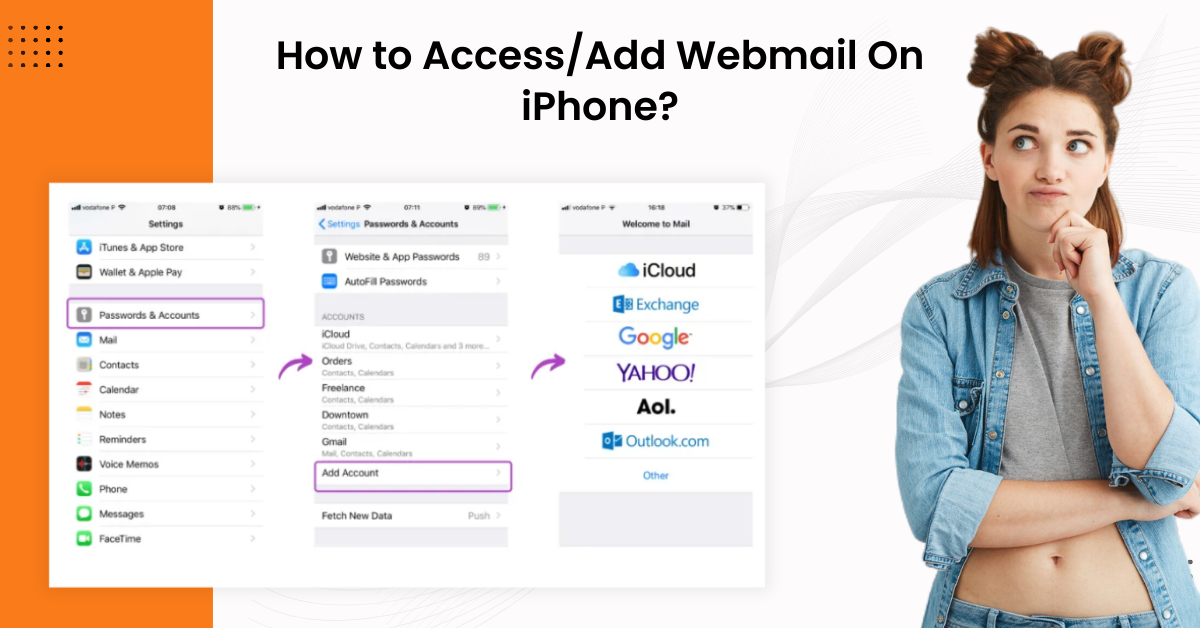 Access/Add Webmail On iPhone