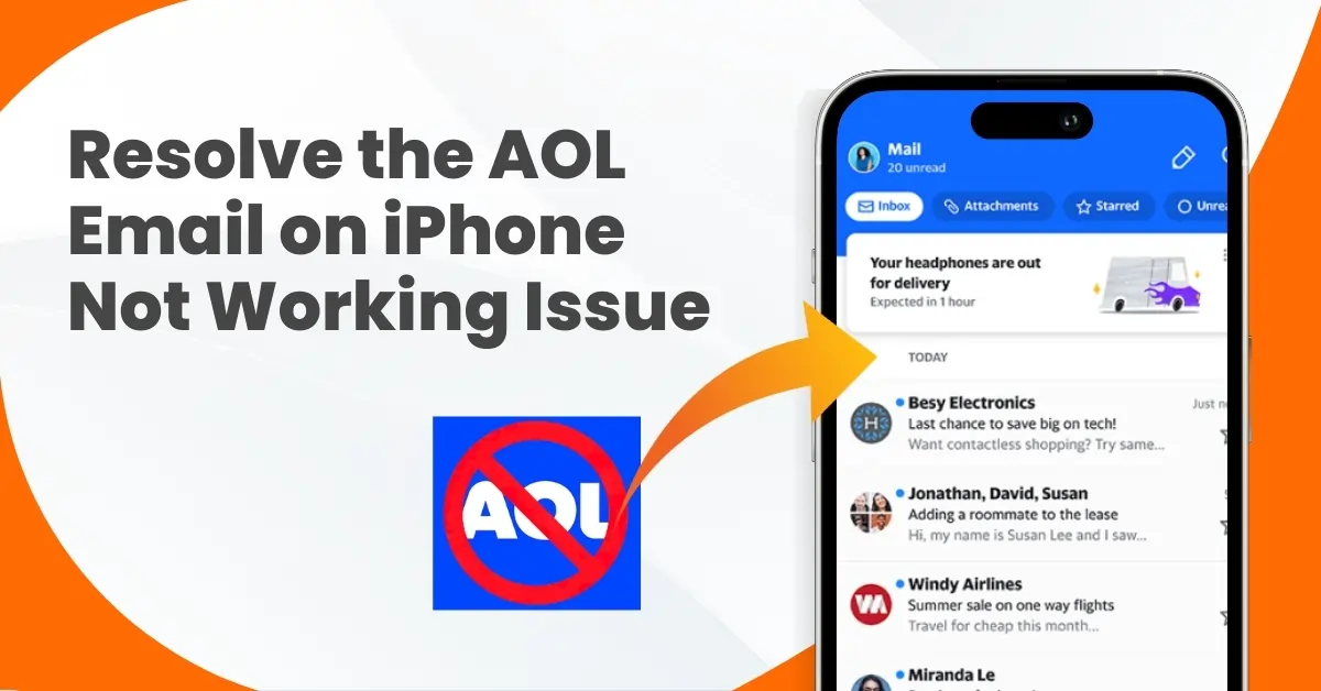 Resolve The AOL Email On iPhone Not Working Issue