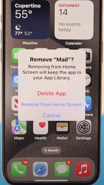 Tap Delete App