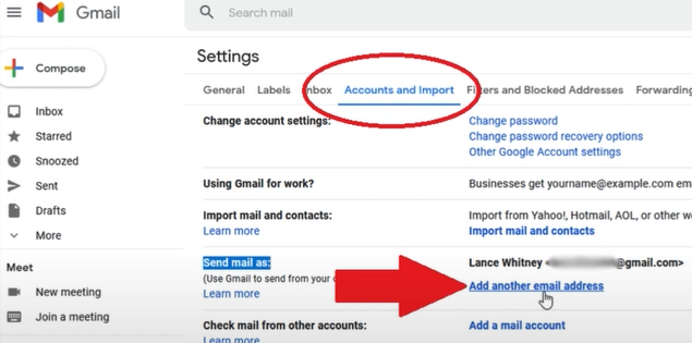 Choose add another Email address