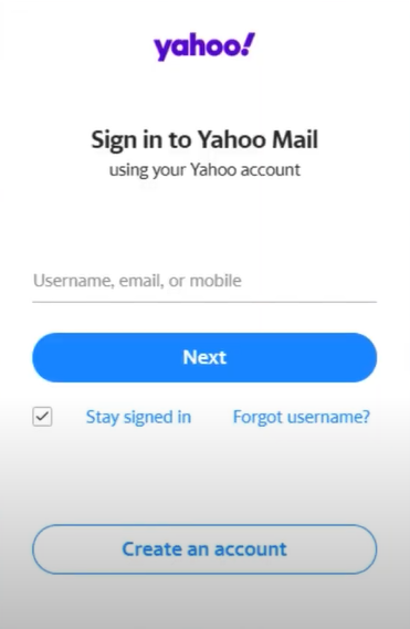 Type your Login credential