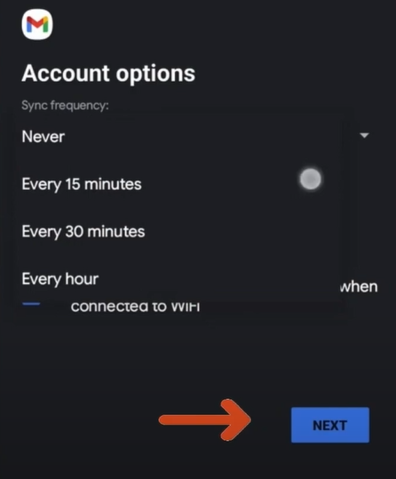 Set the Account Options settings