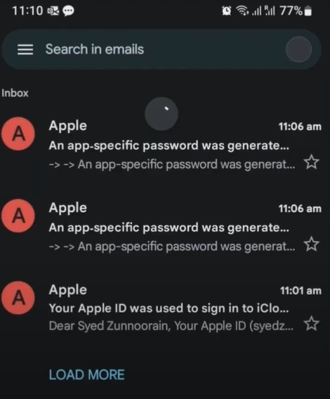 Access iCloud mail from Gmail