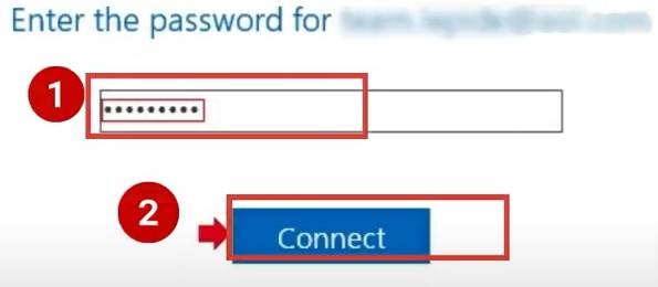 select the Connect button