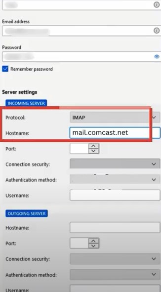 set the Protocol to IMAP