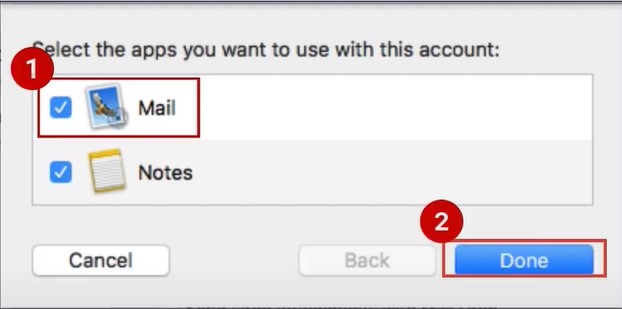 then select Mail