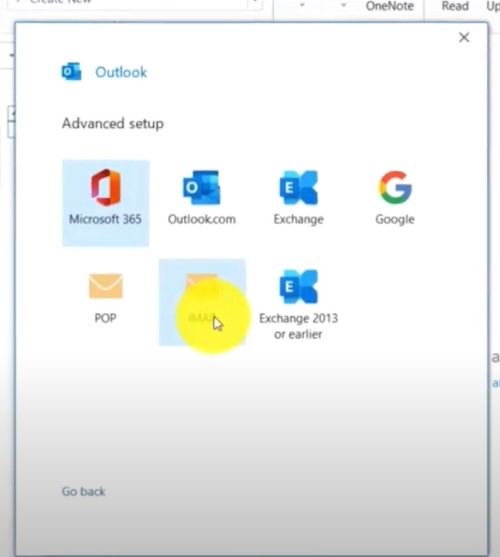 Select IMAP/POP, 