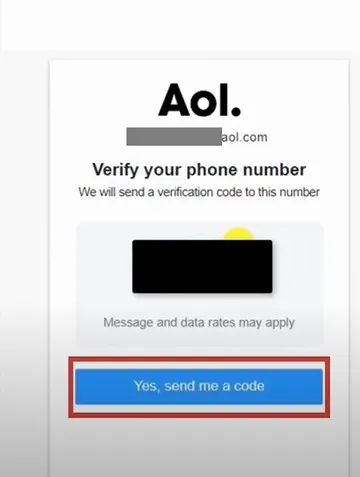 Code to verify your phone number