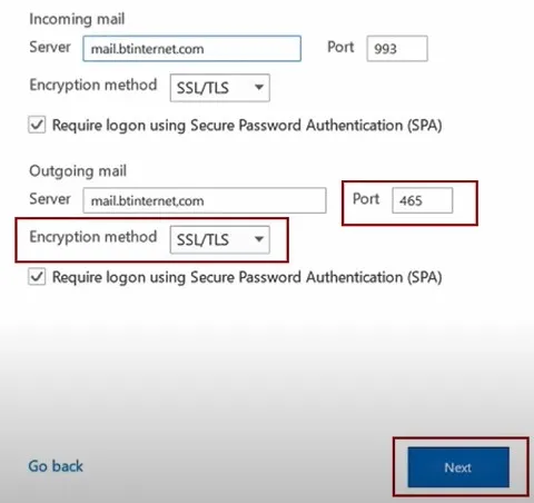 Set the Encryption Method