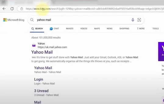 visit the official Yahoo website