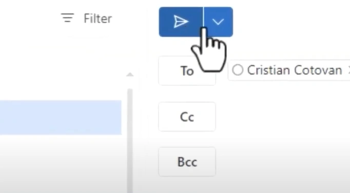 Click the drop-down button next