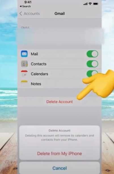 then tap Delete from My iPhone to proceed
