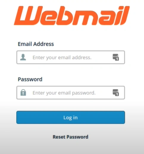 sign into your Webmail account