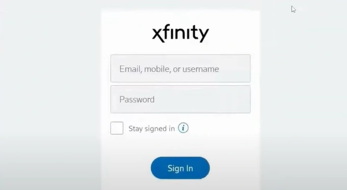 It'll take you to the sign-in interface