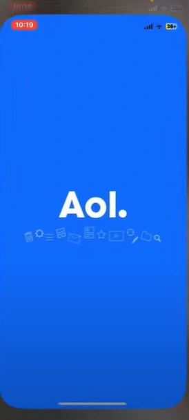 go ahead and open the AOL app