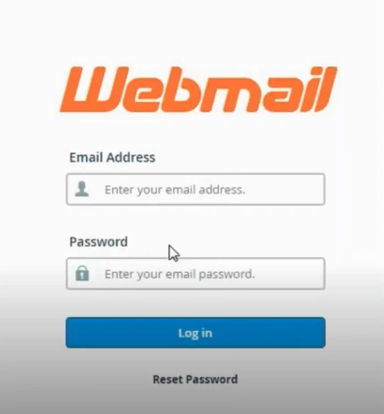 navigate to the Webmail login page