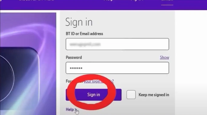 Click Sign In and see if the login was successful