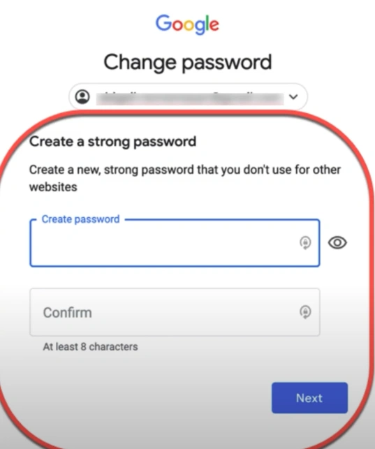 go ahead and set a new password