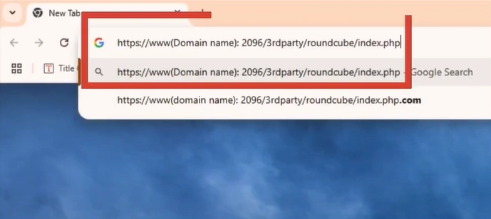 To access Roundcube directly using
