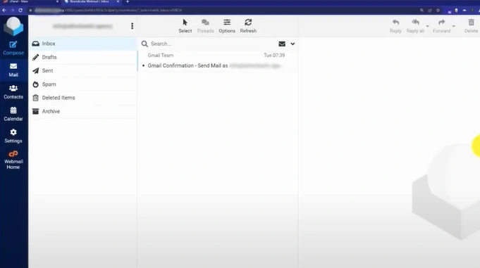 You will be redirected to your webmail inbox