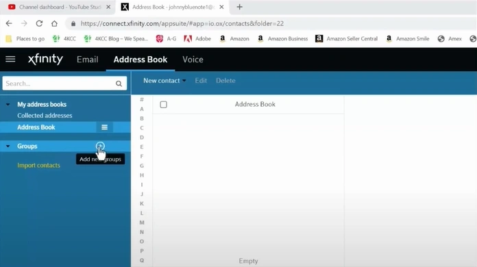 Log in to your Xfinity account