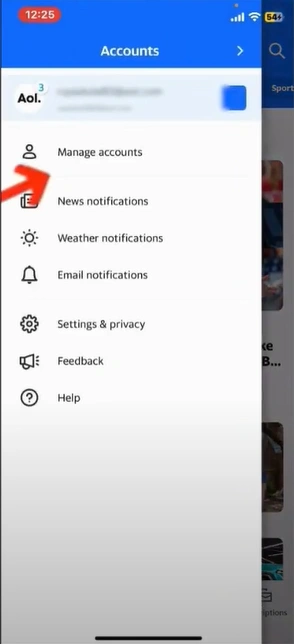 then open Manage Accounts