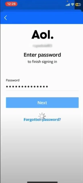 Type your password and click on Next again
