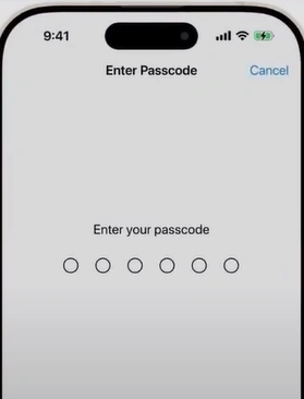 Enter your passcode