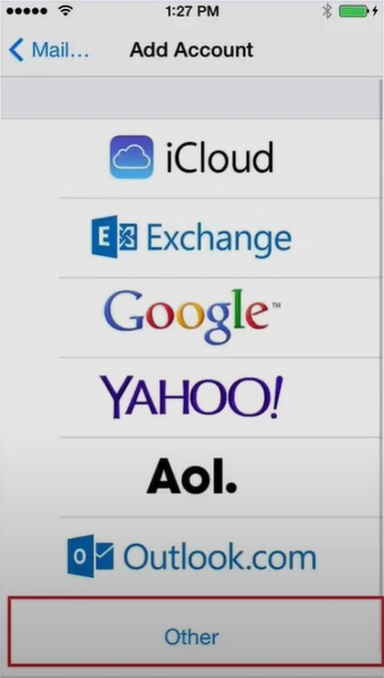 Tap on the Other option