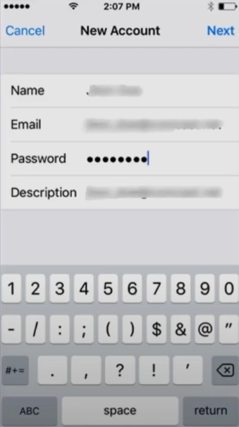 Enter your Xfinity email details