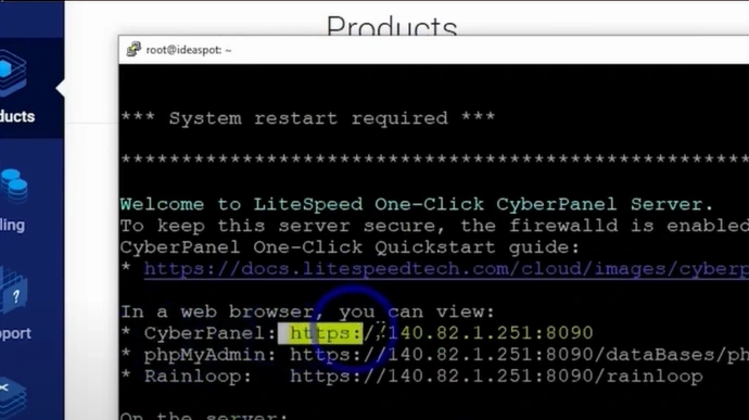Now scroll up and go to the web browser
