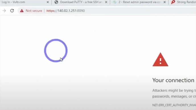 Paste the copied address into your browser