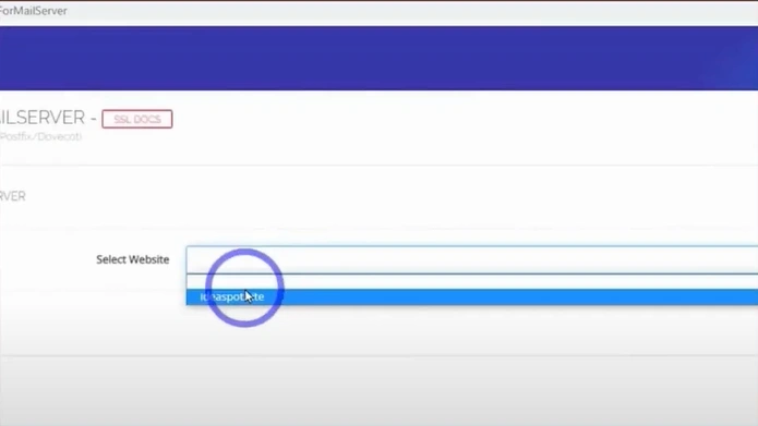 Issue your SSL for mailserver 