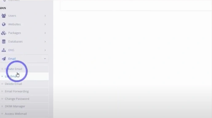 Go back to your web hosting control panel