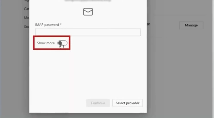 to view additional options