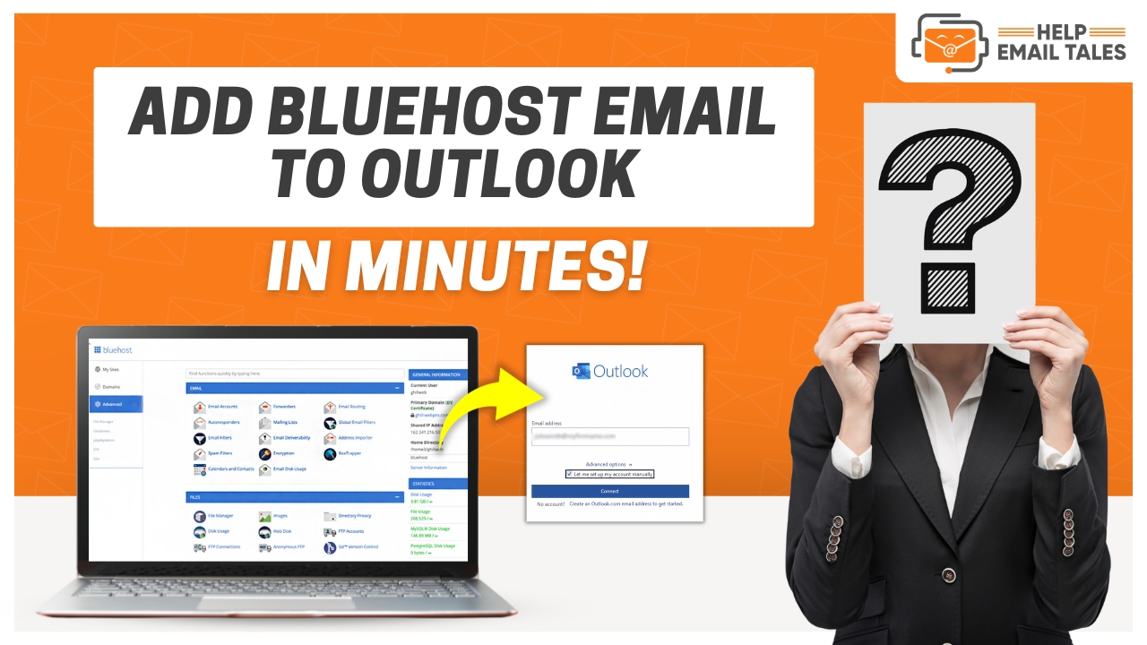how-to-add-bluehost-email-to-outlook