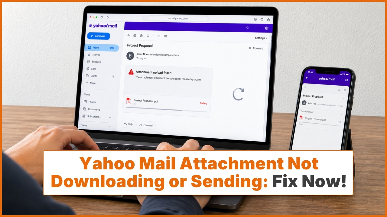 Yahoo Mail Attachment Not Downloading or Sending