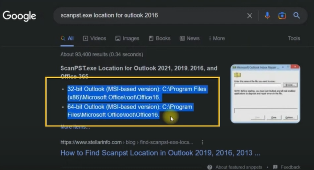 file location for your Outlook version
