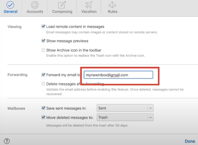 Enter the Gmail Address