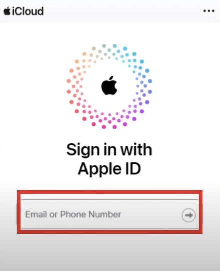 Type your Apple ID