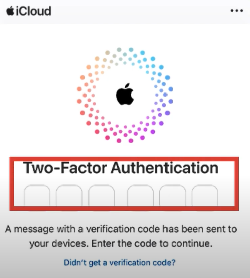 Enter the verification code