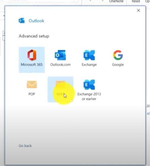  IMAP or POP option
