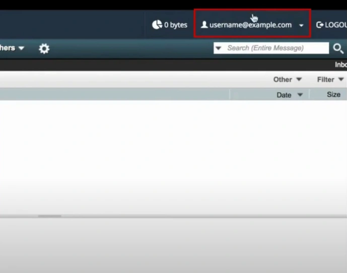 click on your account on the top right side of the screen