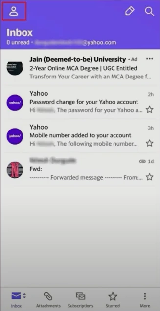 Open your Yahoo Mail