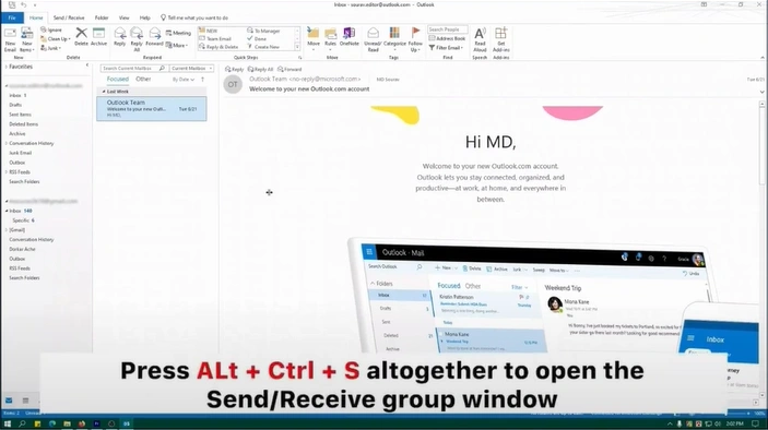 keys to open the Send