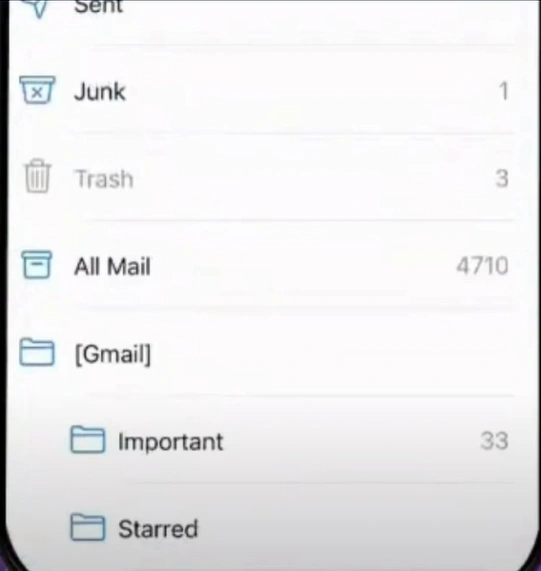 to restore selected emails
