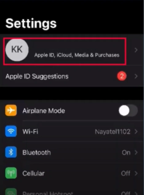 Open Settings and tap