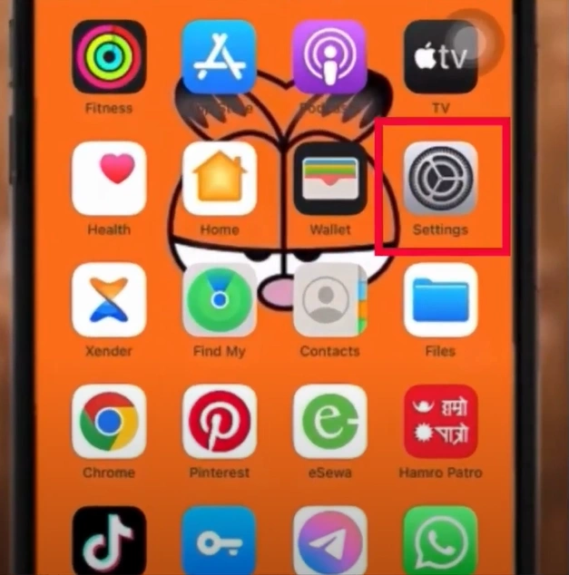 After signing in, go to Settings