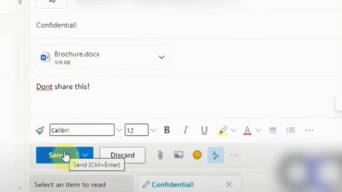 Click the Send button